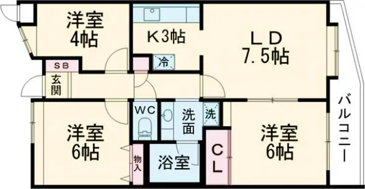 アルス立川 5階階 間取り