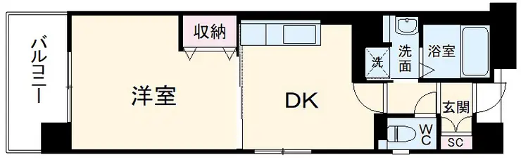 コーポレート稲毛海岸 3階階 間取り