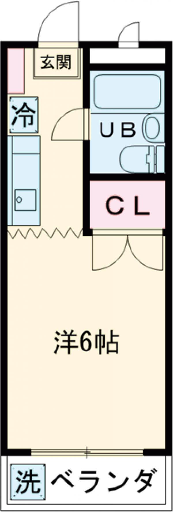 アレイタチヒ・3号棟(1K/3階)の間取り写真
