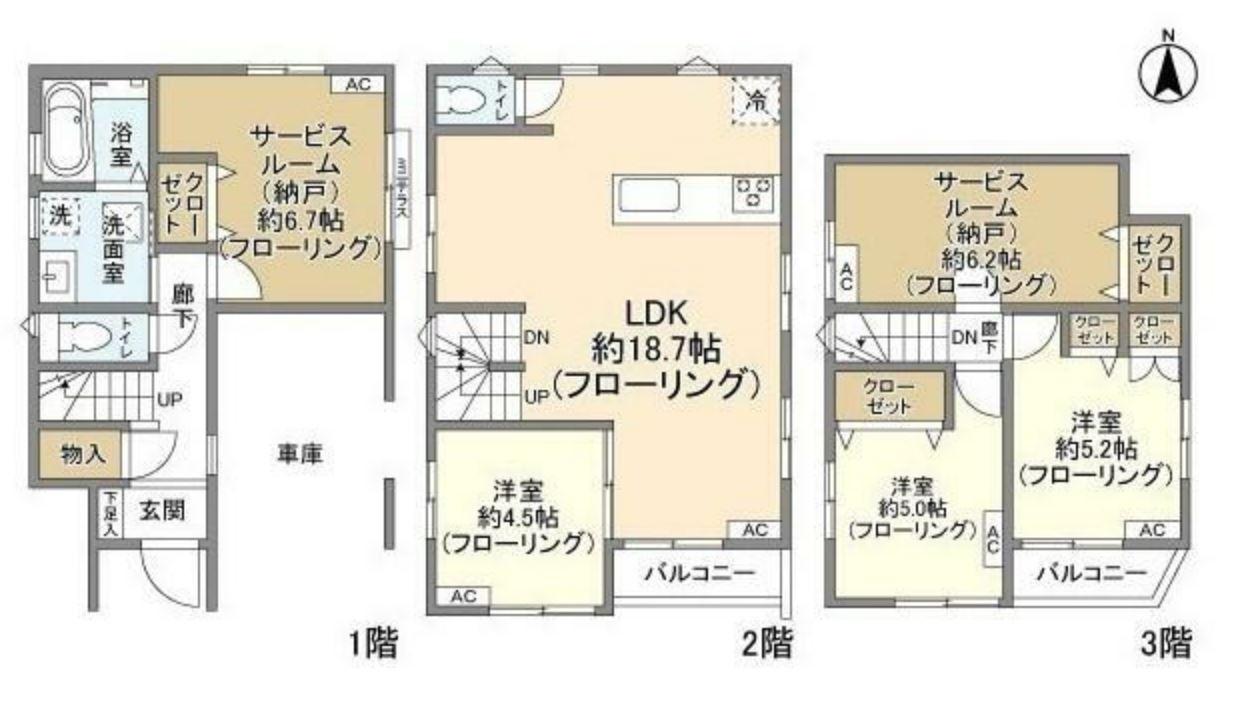 京浜急行電鉄本線 雑色駅 徒歩11分 3階建 築4年