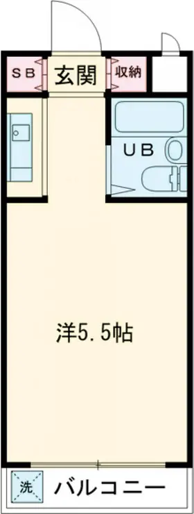 ロータリー都立大第4 3階階 間取り