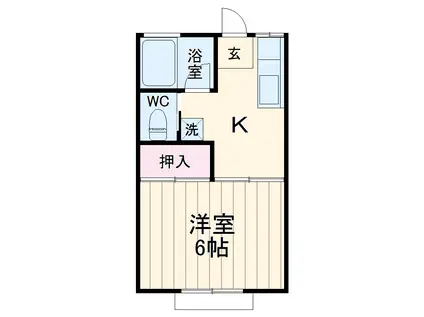 MAISON DU ATSUMI A(1K/1階)の間取り写真