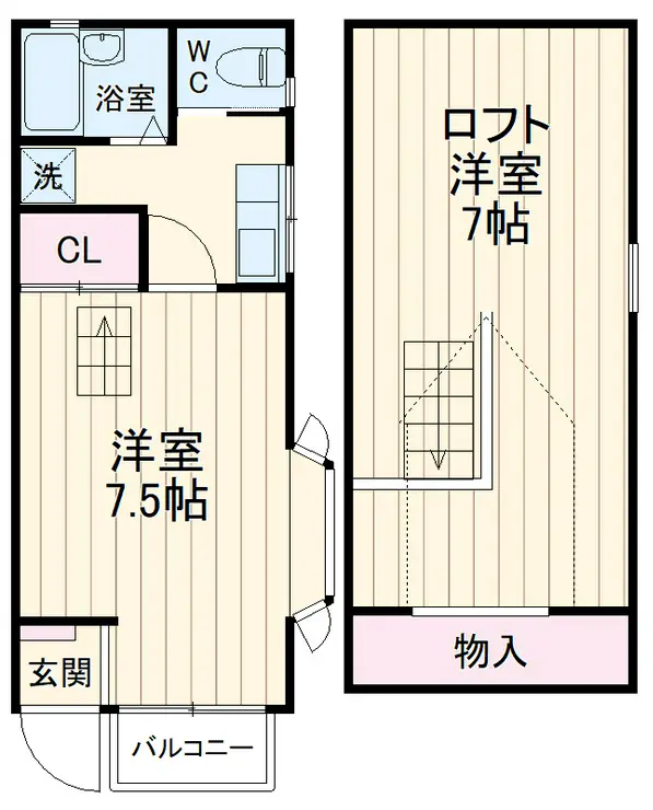 エスポワール日吉 1階階 間取り