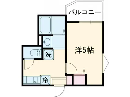 MELDIA小岩Ⅱ(1K/3階)の間取り写真