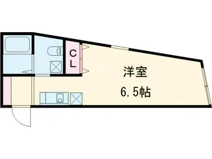 三高・ヴィラ東武練馬Ⅱ(ワンルーム/-1階)の間取り写真
