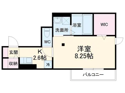 原ビル(1K/3階)の間取り写真