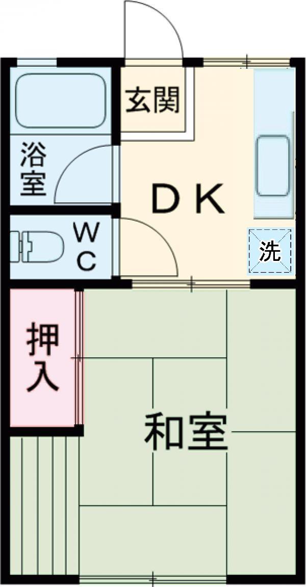 エイリーハイツ(1K/2階)の間取り写真