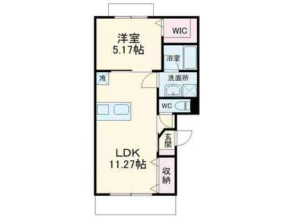 ALSOS(1LDK/3階)の間取り写真