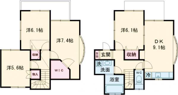 エスパーニャ国立E(4SLDK)の間取り写真