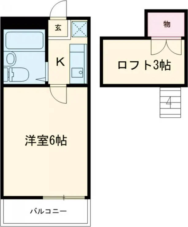 レジデンスATT立川 2階階 間取り