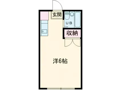ステラ下豊岡(ワンルーム/1階)の間取り写真