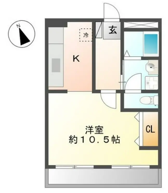 コーポラス小峰 1階階 間取り