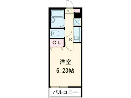 サンシャイン北小岩(1K/3階)の間取り写真