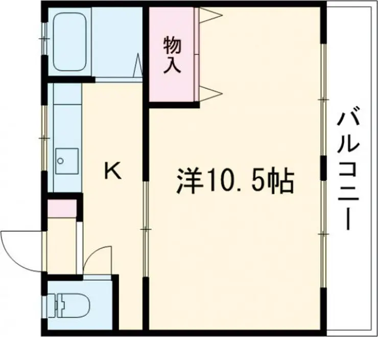 コーポルピナス 1階階 間取り