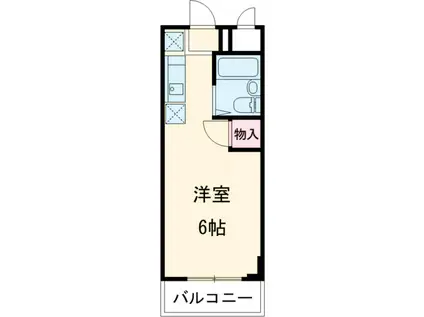 メゾンフローラル(ワンルーム/3階)の間取り写真
