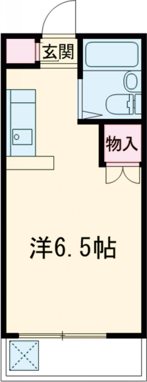 ピノセントロ豊(ワンルーム/1階)の間取り写真