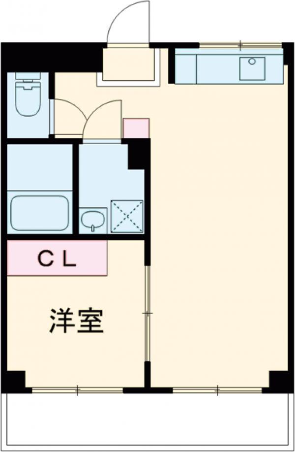 マルマンプラザ辰沼(1LDK/2階)の間取り写真