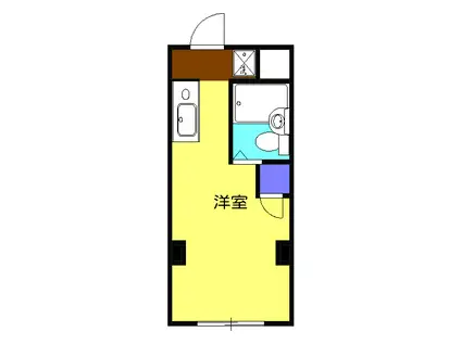 コーポヤジマ7号棟(1K/3階)の間取り写真