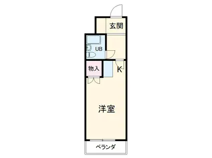 ARK SHIOGAMA(ワンルーム/1階)の間取り写真