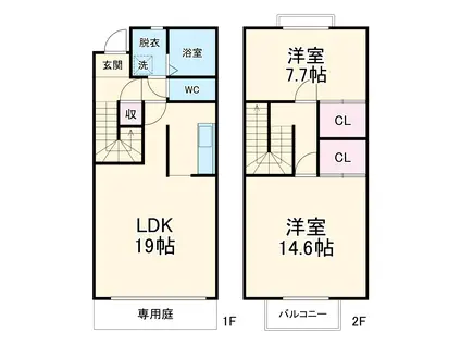 Albireo(30-28)(2LDK)の間取り写真