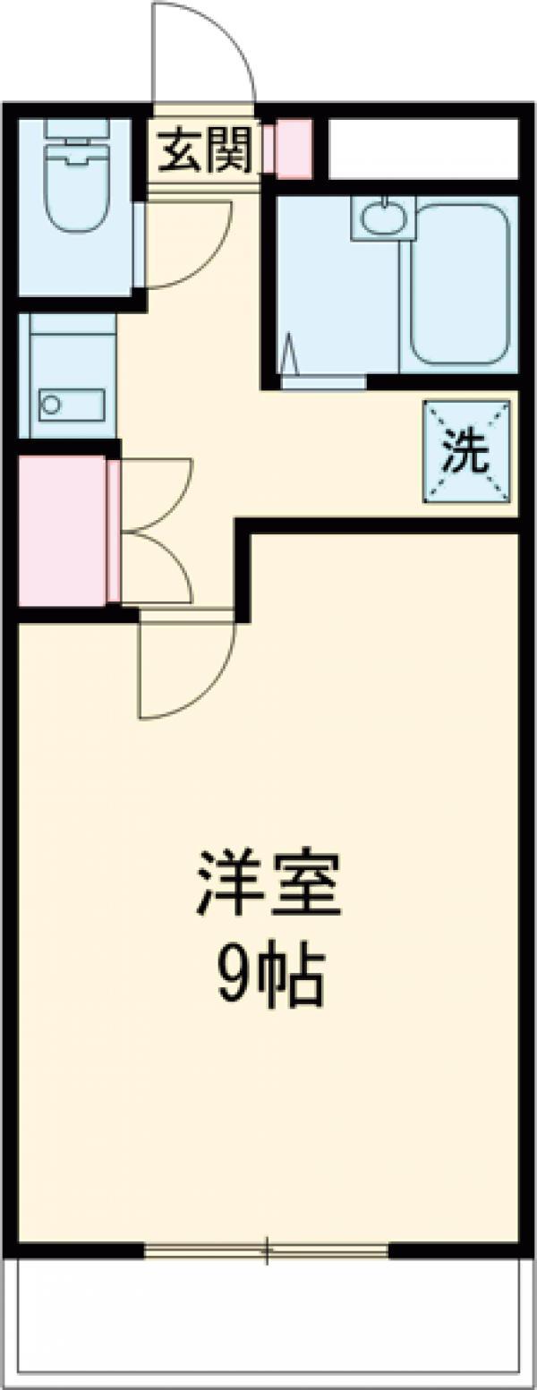 ルネッサ(1K/3階)の間取り写真