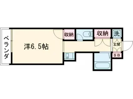 エトワール宇都宮第一(1K/10階)の間取り写真