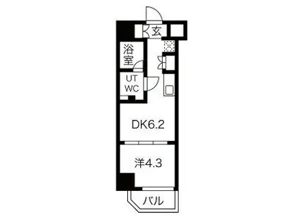 シャルムコート(2LDK/2階)の間取り写真