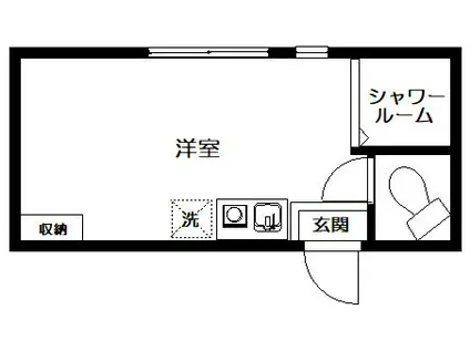 GRANDIR(1LDK/2階)の間取り写真
