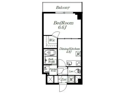 TKマンション中央Ⅰ(1K/3階)の間取り写真