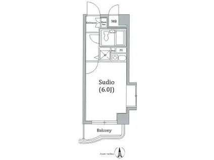 中央本線 三鷹駅 徒歩3分 2階建 築26年(4LDK)の間取り写真