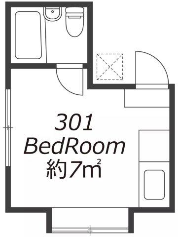 SUNRISE RESIDENCE(ワンルーム/3階)の間取り写真