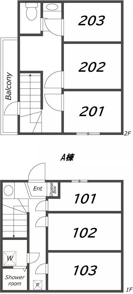 SA-クロス戸越銀座1(ワンルーム/2階)の間取り写真