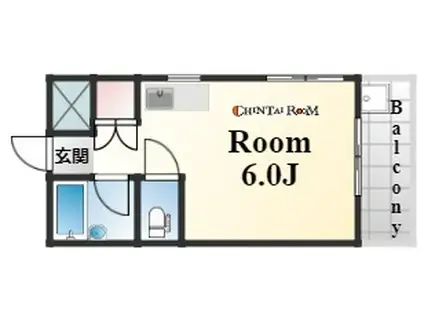 丸山ハイツ(ワンルーム/2階)の間取り写真