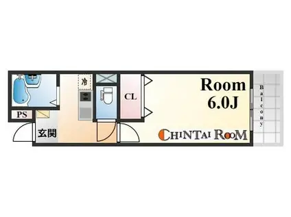 ビス・メゾン塚町(1K/1階)の間取り写真