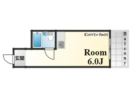 サンヴィラ三宮(ワンルーム/8階)の間取り写真