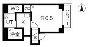 RESIDENCE六甲道(1K/1階)の間取り写真