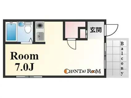 セイユーミカゲ(ワンルーム/3階)の間取り写真