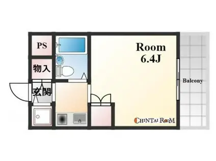 セント魚崎(ワンルーム/3階)の間取り写真