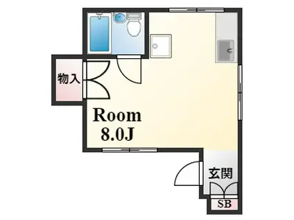 栄ビル(1K/5階)の間取り写真