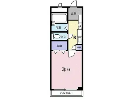 サニーバーリオ(1K/1階)の間取り写真