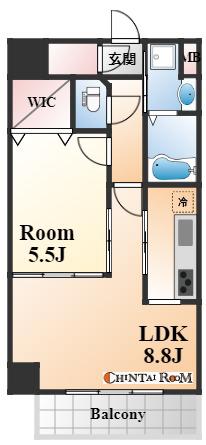 S-RESIDENCE神戸磯上通(1LDK/3階)の間取り写真