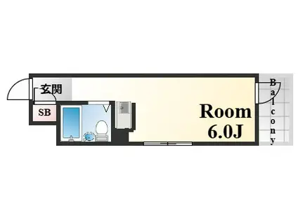 GSハイム元町(ワンルーム/2階)の間取り写真