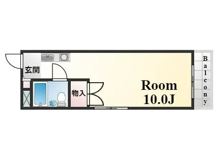 ワコーレ篠原中町(1K/1階)の間取り写真