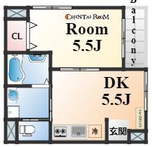 SEIWA HOUSE(1DK/1階)の間取り写真