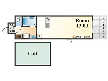 MAYA HAUS(ワンルーム/5階)の間取り写真