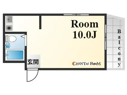 千代第一ビル(ワンルーム/3階)の間取り写真