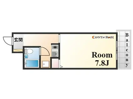 ライオンズマンション神戸元町第3(ワンルーム/6階)の間取り写真