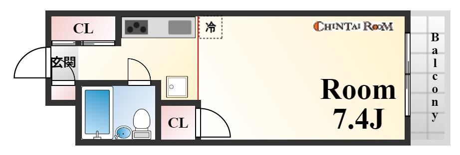 藤和シティコープ本山(1K/3階)の間取り写真