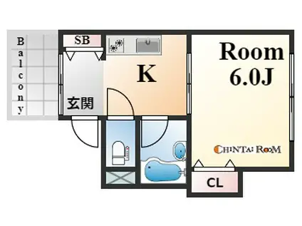 リアル王子(1K/1階)の間取り写真