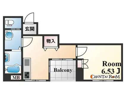 OPEN SESAME元町通(1DK/3階)の間取り写真